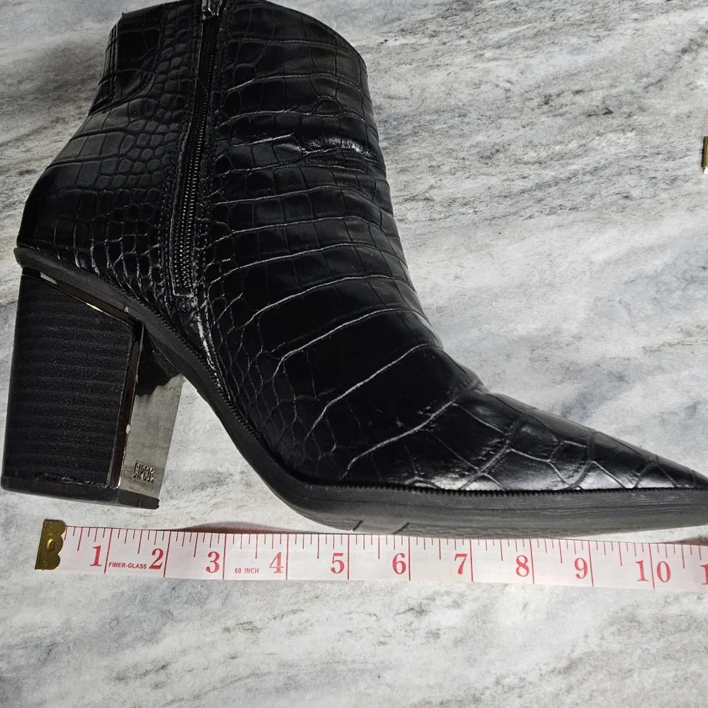 Circus by Sam Edelman Womens Cal Faux Leather Pointed Toe Ankle Boots, Size 10 - Picture 10 of 12